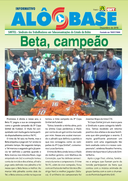 Beta FC é o campeão da 3ª Copa Sinttel de Futebol